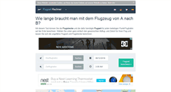 Desktop Screenshot of flugzeit-rechner.de