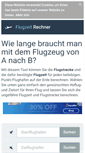 Mobile Screenshot of flugzeit-rechner.de