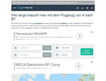 Tablet Screenshot of flugzeit-rechner.de